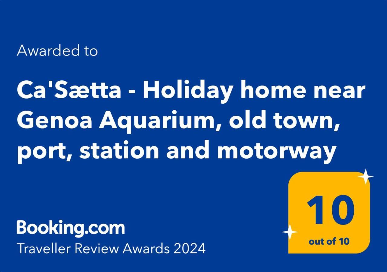 Ca'Saetta Bnb Holiday Home - Park & Go To Genoa Aquarium And Old Town Exterior foto